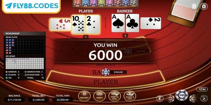 Baccarat FLY88 - Cược Đẳng Cấp Như Sòng Bài Quốc Tế 3 Chọn các cửa cược hợp lý tăng chiến thắng