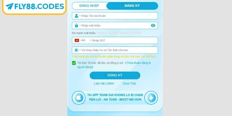 Đăng Ký FLY88 2 Từng bước hướng dẫn đăng ký FLY88 chính xác